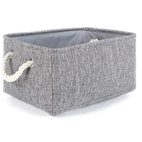 Foxyassort ★〈Lot de ② Lot de 2 boites de Rangement en Tissu Gris Rangement Dressing, Dressing penderie, Malle de Rangement, tiroir sous lit, Coffre a Jouet, Boite de Rangement Lego