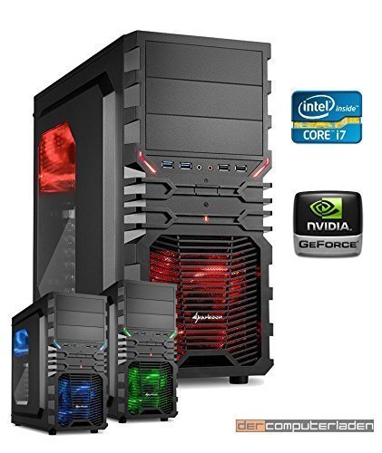 dercomputerladen Gamer PC System Intel, i7-6700K 4x4,0 GHz, 8GB DDR4 RAM, 1000GB HDD, nVidia GTX1080 -8GB , Windows 10 (Testversion) Gaming Computer Büro Multimedia