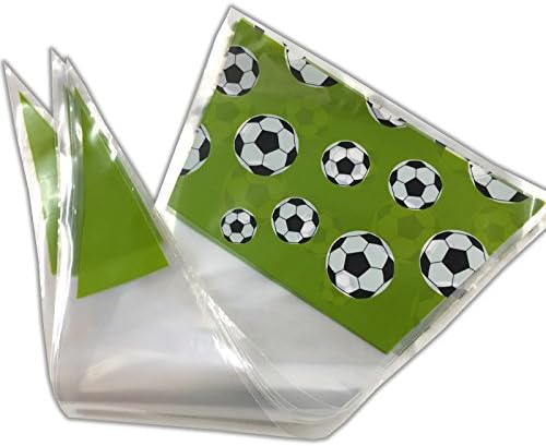 Football Design Funky Printed Cone Sweet Bags - Empty Party Favours Display Bag (Pack of 10)