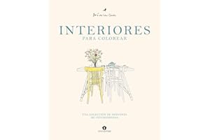 Interiores para colorear: Una colección de imágenes de interioristas (ARTE)