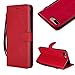 Produktbild CESTOR Brieftasche Handyhülle für iPhone 7 Plus,Magnetverschluss Flip Ultra Dünn Weich Silikon PU Leder mit Faltbar Stand und Halter Kreditkarte Slots hülle für iPhone 8 Plus,Anti-Kratzer Weich TPU Silikon Innere Schutzhülle für iPhone 7 Plus/8 Plus [5,5 Zoll],Rot