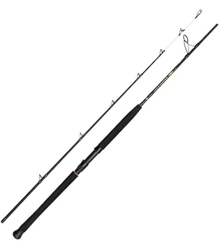 Abu Garcia GT; Boat Fishing Rod – Durable Fiberglass Construction, EVA Handle with Fighting Grip, TS Quality Guides – Ideal for Sea Fishing Anglers Fishing Predator, Black, 602 30lb 6ft Rods