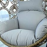 TOBY Rotin d'osier Suspendus de œuf Coussins de Chaise, Salon Plein air Balcon Patio Plusieurs Colou-B 120x85x15cm(47x33x6inch)