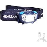 LETOUR LED Head Torch Rechargeable COB Headlamp Super Bright Headlight Motion Sensor Control Adjustable 5 Modes IP65 Waterpro