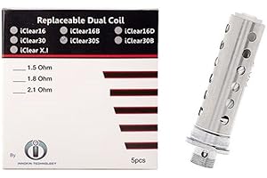 INNOKIN iClear 30s Dual Coil Head Unit Replacement Coil 5 Pack 2.1 ohm
