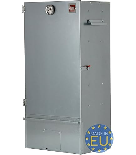 Affumicatore SMOKI Isolato In Acciaio Inox Con Finestra, 120x39x33 Cm, Prodotto In Germania, Per Pesce E Carne - 2