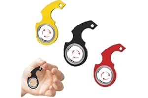 RHQFDM 3 Stück Schlüsselanhänger Spinner Key Flipping Toy Schlüsselanhänger Fidgets Ring Spielzeug Neuartiges Schlüsselanhänger Spielzeug Fidget Spinner Schlüsselanhänger Spielzeug