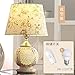 Produktbild XHOPOS HOME Tischlampe Tischleuchte Keramik LED ein Schlafzimmer ein Wohnzimmer ein Bett Lampen Blume Druckschalter-LED