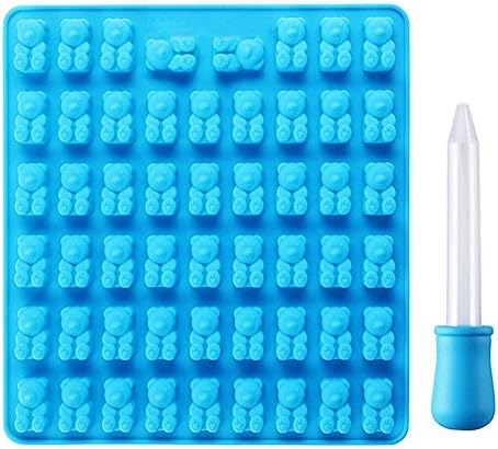 LUVCALS Gummy Maker Cavity Bear Mold Novelty Silicone Chocolate Candy Ice New Tray Decorating Baking Tools