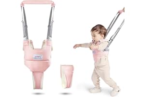 auvstar Lauflernhilfe Gehhilfe für Baby,Einstellbare Baby Laufgeschirr, Kleinkind Fuß Assistent, Stehen und Gehen Lernen Helfer für Baby Kinder 6-36 Monthe【Neue Version】 (Rosa)