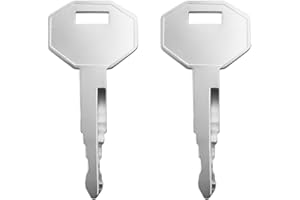 HUGEXPEN 2 PCS Forklift Key Replacement for JK411OH 49 Compatible with Heli Forklift Heavy Equipment