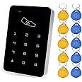 YAVIS 125HZ Standalone RFID Access Control Keypad Reader Single Door Entry Touch Panel Outdoor and Indoor Access Control System Support 1000 Users+10 Key fobs