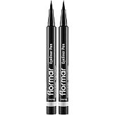 Eyeliner Pen Y&uuml;ksek Pigmentli &amp; Yarı Mat Bitişli Ke&ccedil;e U&ccedil;lu Likit G&ouml;z Kalemi (2 paketi)