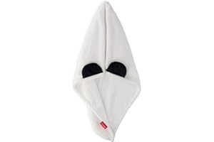 LEGAMI - Turban pour Cheveux Love My Hair, séchage Rapide, en Microfibre, Super Absorbant, Doux, Anti-crêpe, Serviette à Cheveux Femme, Fermeture par Bouton, thème Panda