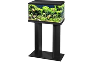 Ciano Aquarium Fish Tank with Stand/Filter/LED Lighting 60cm 2ft 58L (Black)