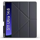 Fogy Samsung Galaxy Tab S11 Ultra 14,6 in&ccedil; (SM-X930/X936) i&ccedil;in ile Uyumlu &Uuml;&ccedil;gen Kalem B&ouml;l&uuml;ml&uuml; Standlı Uyku Modlu Akıllı Kılıf