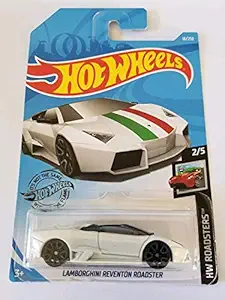 Hot Wheels 2019 Hw Roadsters Reventon Roadster, 18/250 White by DieCastMahal