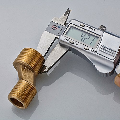 Auralum® Elegant 2 Jahre Garantie Duschset mit Thermostat und Höhenverstellbar ca. 82 bis 140cm Kopfbrause 20x20cm Inkl. Handbrause + Regenbrause - 7