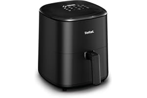 Tefal Easy Fry Max Digital Air Fryer, 5L, 10in1, Uses No Oil, Air Fry, Extra Crisp, Roast, Bake, Reheat, Dehydrate, 6 Portions, Non-Stick, Dishwasher Safe Baskets, Black EY245840