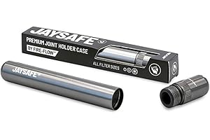 FIRE-FLOW™ JAYSAFE® – Custodia Premium Joint Holder per tutte le dimensioni dei filtri, filtro ai carboni attivi, custodia in alluminio, tubo di metallo, inodore, impermeabile (carbonio)