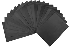 ‎EWTSHOP ewtshop® 20 Blatt Moosgummi, schwarz, Schaumstoff für Bastelarbeiten, DIN A3