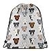 Produktbild best gift Pitbull Heads Pitbull Terrier Dogs - Light Grey_15970 Custom Drawstring Shoulder Bags Gym Bag Travel Backpack Lightweight Gym for Man Women 16.9"x14"