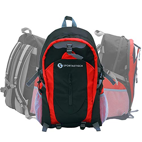 Sportastisch Top¹ Sac à Dos Sporty Backpack avec Design Multipocket (30L), Sangle de Poitrine et Bretelles rembourrées | idéal pour la randonnée, Le Voyage et Le Sport | jusqu'à 3 Ans de Garantie²