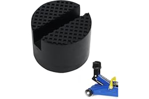 ‎DULUOK Rubber Pad Car Jack Pad, 50 mm Diameter Car Jack Pad, 3t Rubber Blocks for Lift, Trolley Jack Rubber Pad, Rubber Pad for Car Jack, Car Parts, Damping (Black Round)