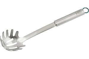 Chefkoch trifft Fackelmann – Premium Spaghettilöffel aus Edelstahl 18/10, Ergonomischer Griff, Spülmaschinengeeignet, Ideal für Pasta-Liebhaber