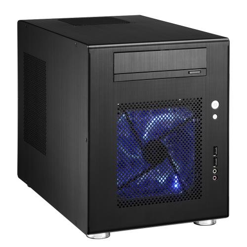Lian Li PC-Q08B carcasa de ordenador - Caja de ordenador (Aluminio, 1x 140 mm, 1x 120 mm, 227 mm, 345 mm, 272 mm)