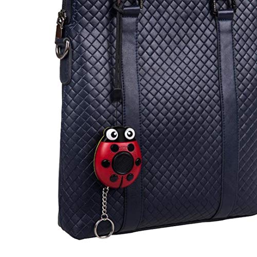 Preisvergleich Produktbild sdfghzsedfgsdfg AF-4201 Beatle Form Persönliche Selbstverteidigung Alarm Schlüsselanhänger mit Lautsprecher & SOS-Beleuchtung für Outdoor Sicherheit schwarz rot und weiß