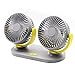 Produktbild DULPLAY 12v Mini Elektrisch Auto-Fan, 3-Gang Mute-lüfter Dual-Head Auto Auto Kühlluft Circulator-Fan Für Auto Office Outdoor-c