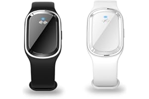 DULRLLY– Lot de 2 Bracelets Anti-moustiques à ultrasons, Bracelets électroniques Anti-moustiques avec câble de Charge USB, conviennent pour Adultes et Enfants, Bracelets Non Toxiques