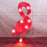 Tamaño: 30 x 12 x 3 cm) Lámparas decorativas,Slook Decoración Iluminación Lámpara de mesa de luz LED Iluminación de Navidad Decoración de fiesta Lámpara de la habitación de los niños (Flamenco)
