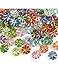 Produktbild ca.220 Stück Acrylperlen Spacer Beads Schmuck Perlen geschliffen Mix Bunt 7x7x3.5mm AR0393