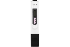 ZERODIS Testeur De Qualité De l'eau Pureté Filtre Tds Meter Testeur pour l'eau Potable des Ménages Piscines Aquariums Hydroponique Et Plus Jaune(Blanc)