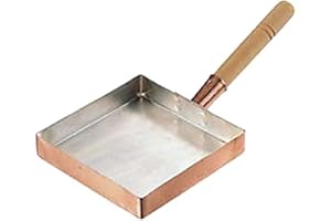 遠藤商事 YOUNG & DANGEROUS Padella per Tamagoyaki/ Omelette Pan, 15 x 15 x 3,5 cm, Rame, Gold