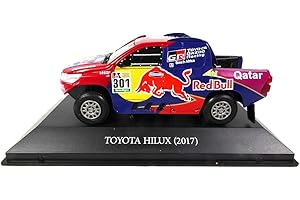OPO 10 - Coche 1/43 Compatible con Toyota Hilux # 301 Nasser Al-Attiyah Rallye Dakar 2017 (DK693)