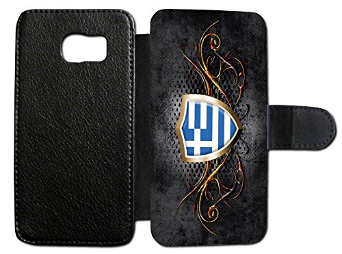 Samsung Galaxy Griechenland Athen 2 Flip Tasche Hülle Case Cover Schutz Handy A3 2017