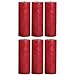 Produktbild bolsius 103667650341 'Rustik' Stumpenkerze, 19 x 7 cm, rot (6 Stück)