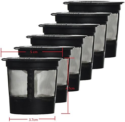 Snowwer 6Pcs Solo Coffee Pod Filters Compatible with Keurig K cup coffee system-Reusable Coffee Filter