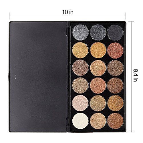 VALUE MAKERS® Lidschattenpalette bestehend aus 18 hochpogmentierten schimmernden Tönen / natürliche Farben - 6