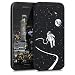 Produktbild kwmobile Hülle für Samsung Galaxy A5 (2017) - Backcover Case Handy Schutzhülle Kunststoff - Hardcase Cover Astronaut Mond Design Weiß Schwarz