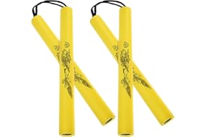 ZDNT 2 Pairs Foam Nunchucks,Safety Practice Nunchaku with Rope,Martial Arts Nunchucks,Foam Training Nunchucks Portable Training Nunchuck Foam Martial Arts Nunchucks for Kids and Beginners