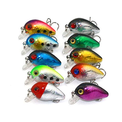 3d Eyes Fishing Lures Espeedy 10 Pcs Set Crankbait 3cm | Desertcart Fiji