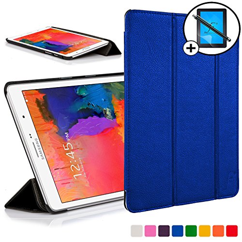 ForeFront Cases® Neue Leder Hülle / Tasche / Case / Cover für Samsung Galaxy Tab PRO 8.4 T320 - Rundum-Geräteschutz und intelligente Auto-Sleep-Wake-Funktion mit 3-JAHRES-GARANTIE VON FOREFRONT CASES - inkl. Eingabestift und Displayschutz