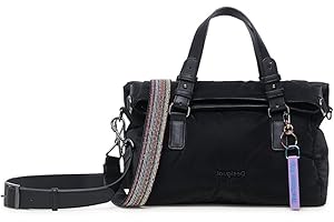 Desigual Happy Bag Loverty Bag 21WAXAAC - Bolso con correa de diamantes de imitación