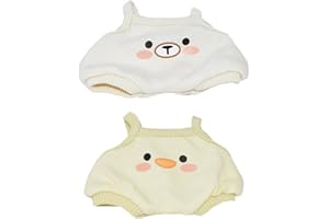 niannyyhouse Ropa de muñeca de felpa de 10 cm y 20 cm, traje de escalada, juguete de peluche suave (a3, 10 cm)