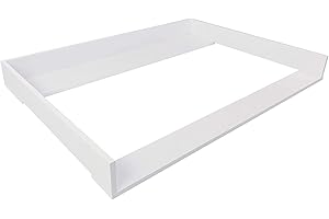 Puckdaddy Wickelaufsatz Odin – 108x80x10 cm, Wickelauflage aus MDF-Holz in Weiß, hochwertiger Wickeltischaufsatz kompatibel mit IKEA Hemnes Kommoden, inkl. Montagematerial zur Wandbefestigung