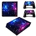 Produktbild Morbuy PS4 Pro Skin Design Folie Aufkleber Sticker schützende Haut Schale für Sony Playstation 4 Pro Konsole und 2 Dualshock Controller (Double Starry)